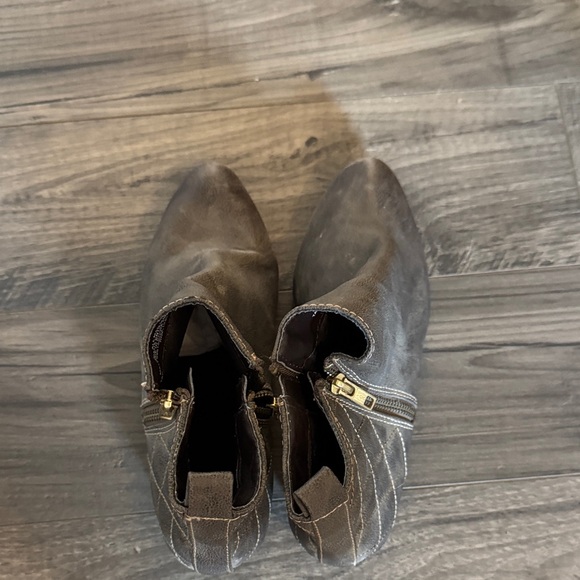 Stylish Women's Ankle Boots - Gray - Picture 5 of 6